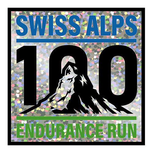 Swiss Alps 100 Glitter Sticker